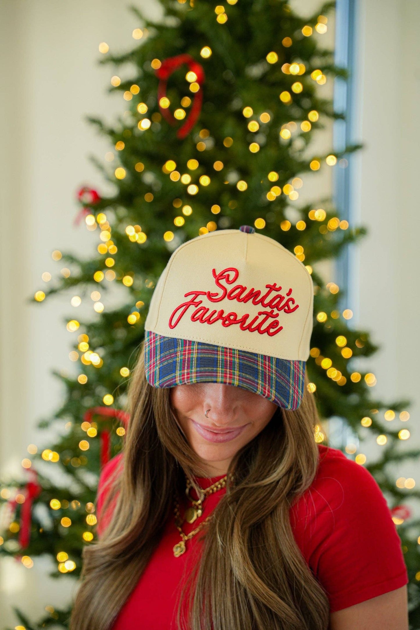 SANTA'S FAVORITE CANVAS CAP (POSSIBLE OCT SHIP)