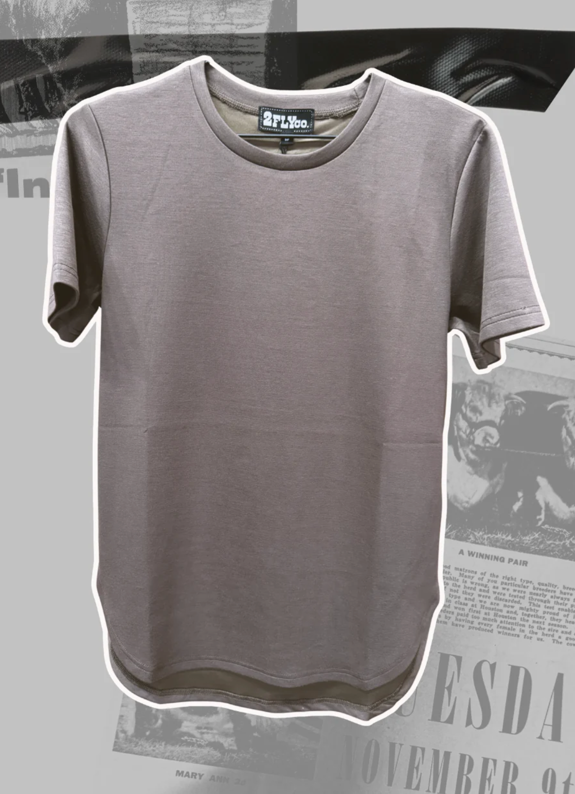 CLOUD BASIC FREE TEE *MOCHA 2 Fly Co.
