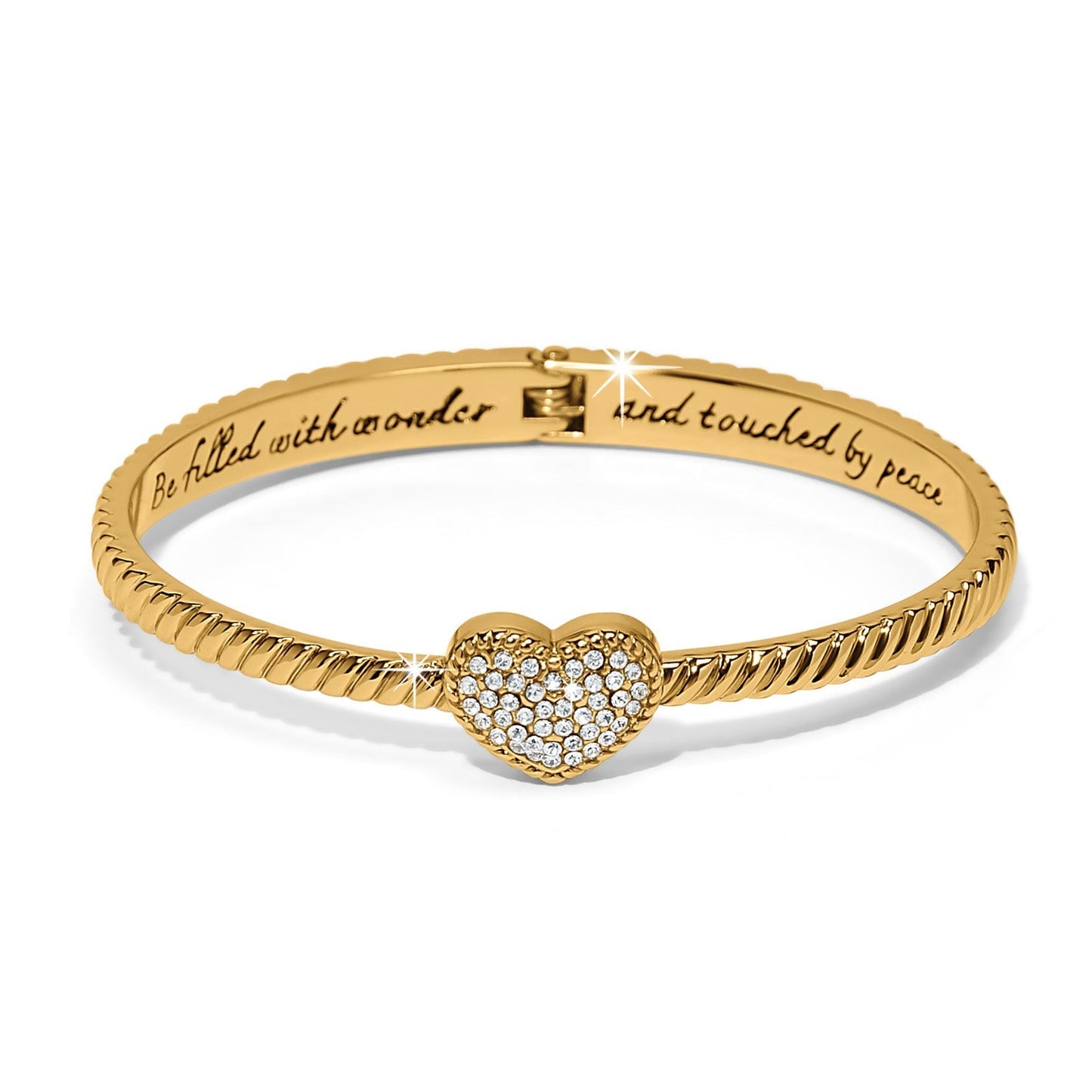 Celestia Heart Hinged Bangle Brighton
