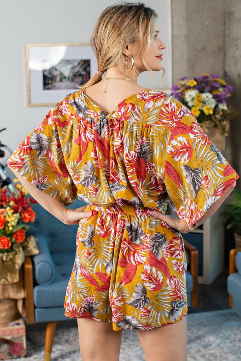 Floral Printed Romper