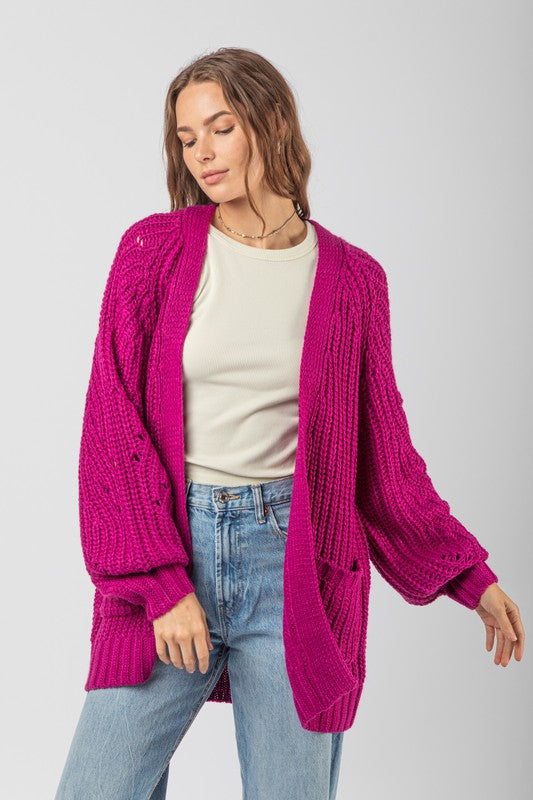 Oversize Knit Sweater Cardigan