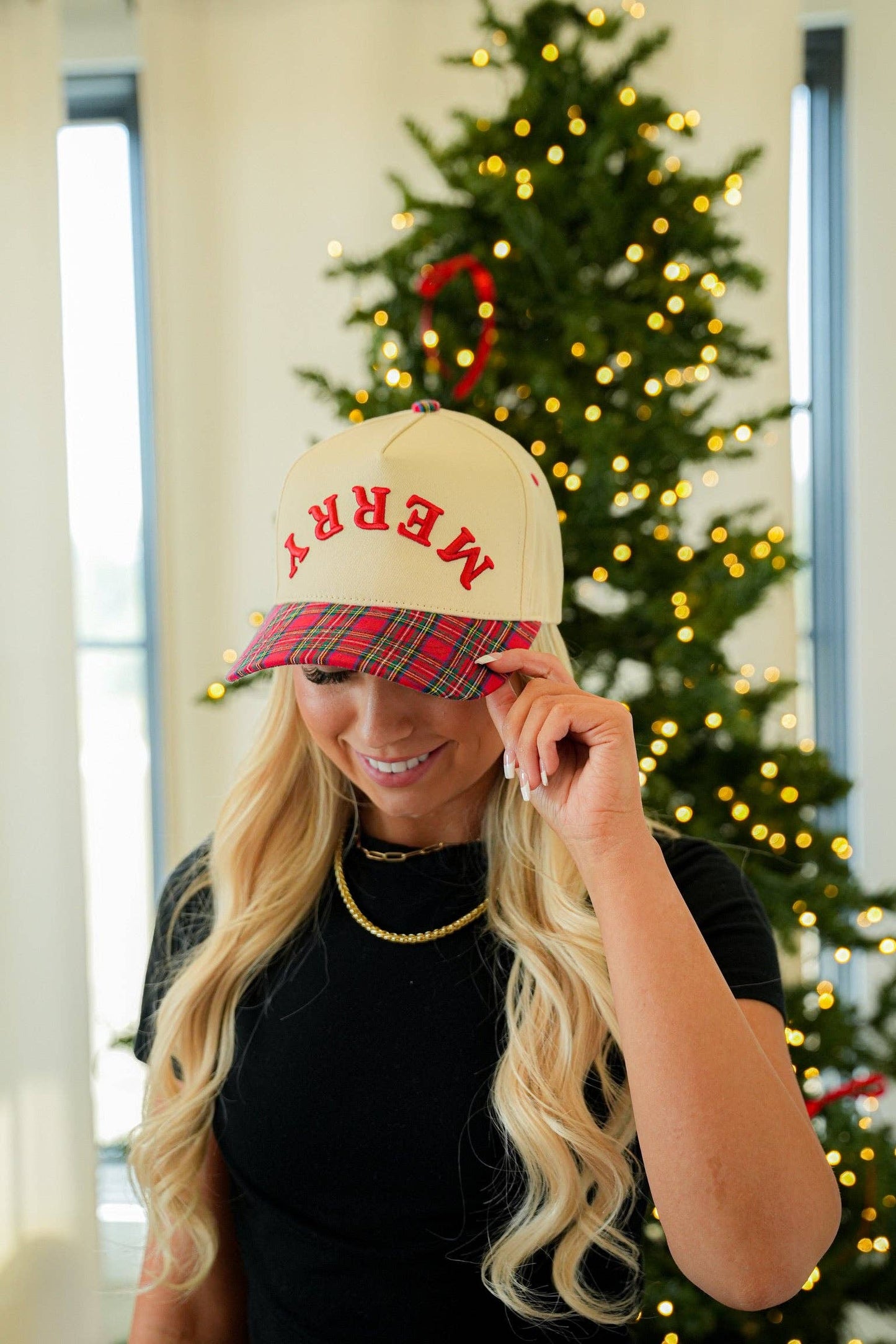 UPSIDE DOWN MERRY CANVAS CAP (POSSIBLE OCT SHIP)