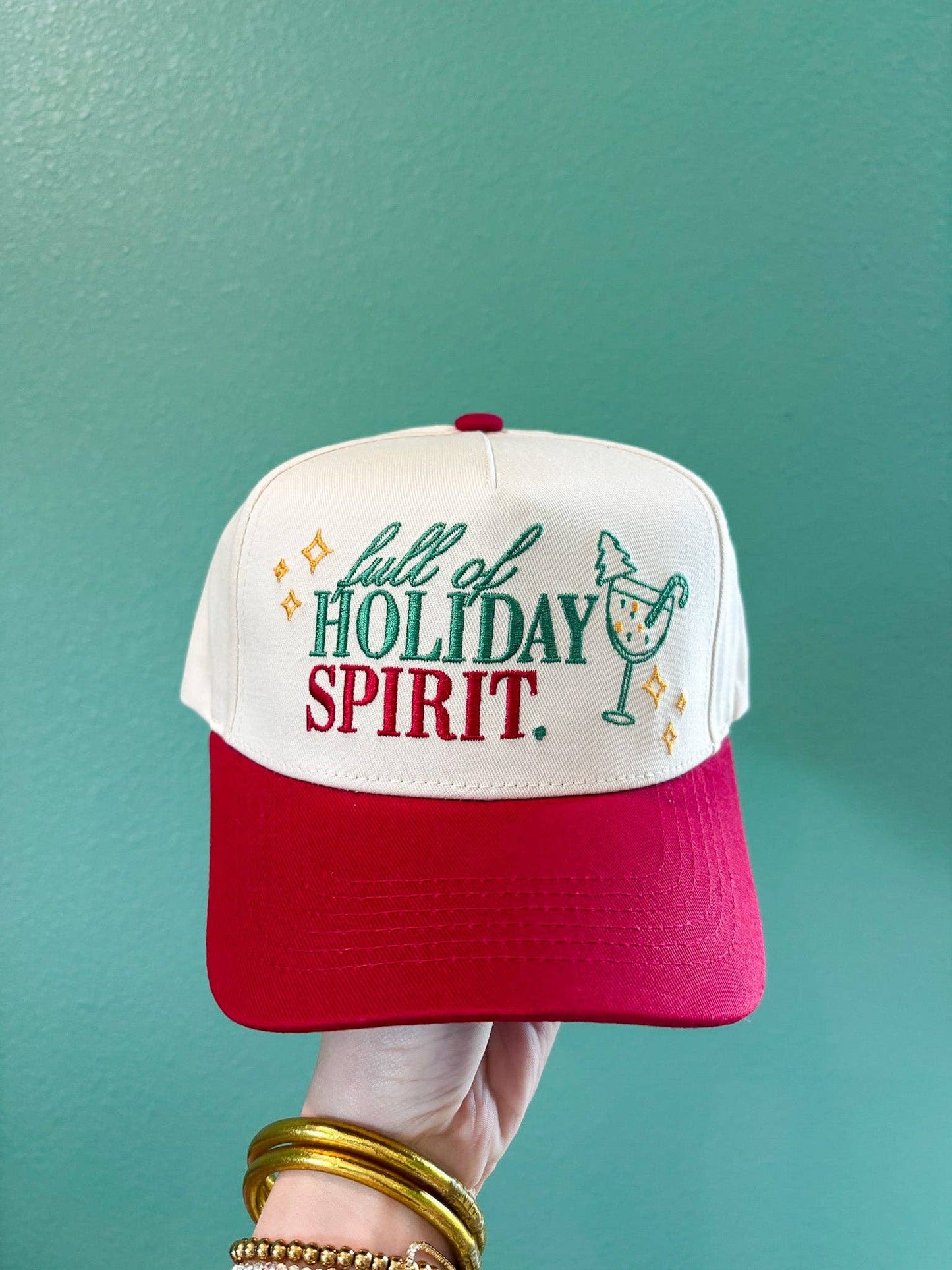 FULL OF HOLIDAY SPIRIT CANVAS CAP (POSSIBLE OCT SHIP)