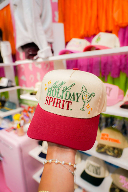 FULL OF HOLIDAY SPIRIT CANVAS CAP (POSSIBLE OCT SHIP)