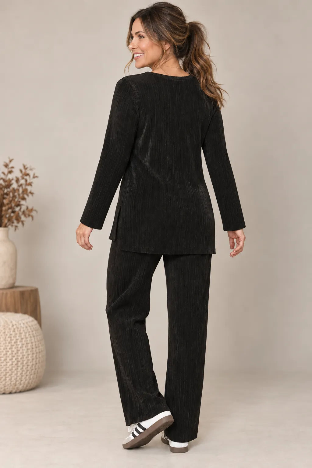 MINI-PLEAT PULL ON SET Pine Apparel
