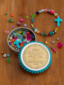 DIY Bracelet Kit - Turquoise Cross