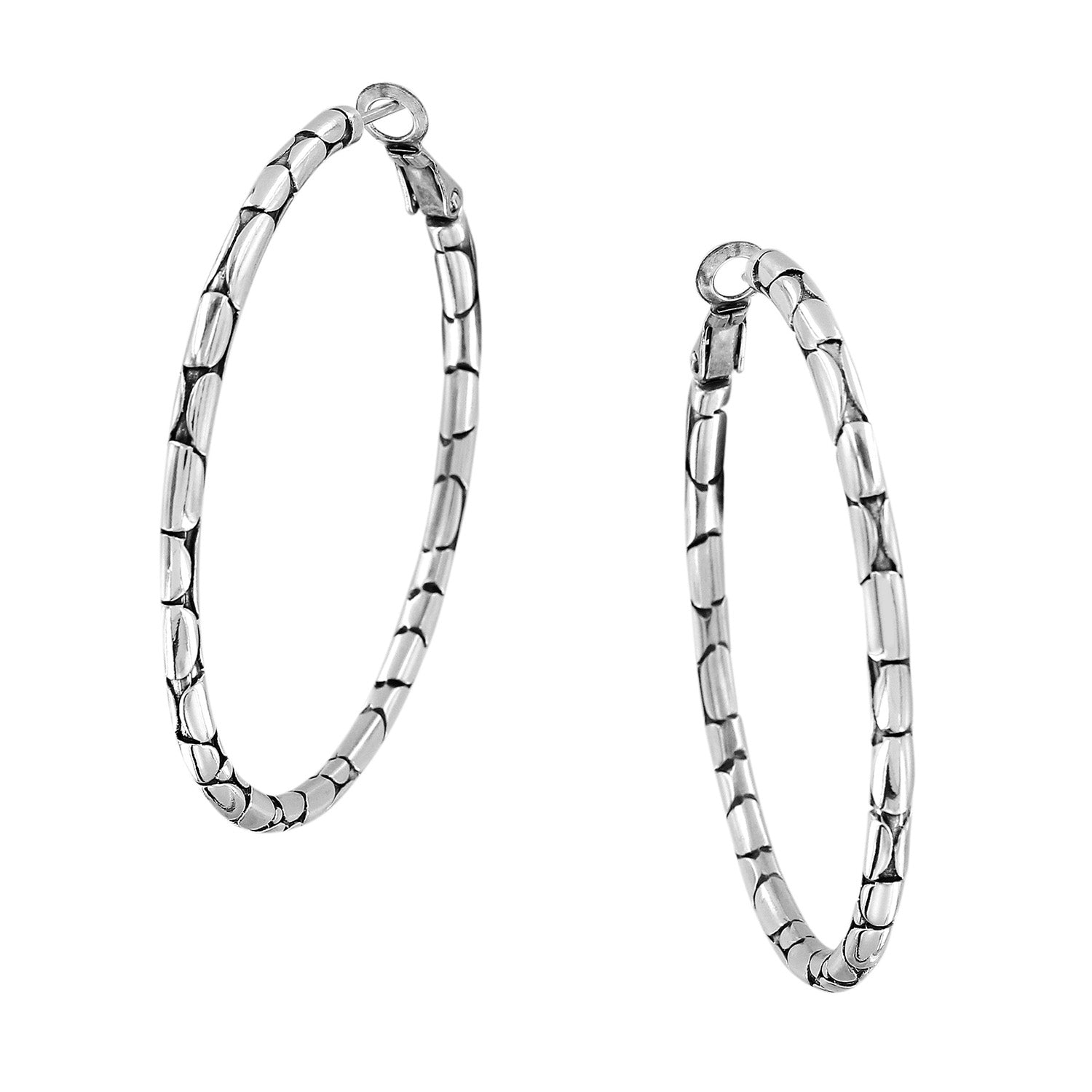 Pebble Large Hoop Earrings