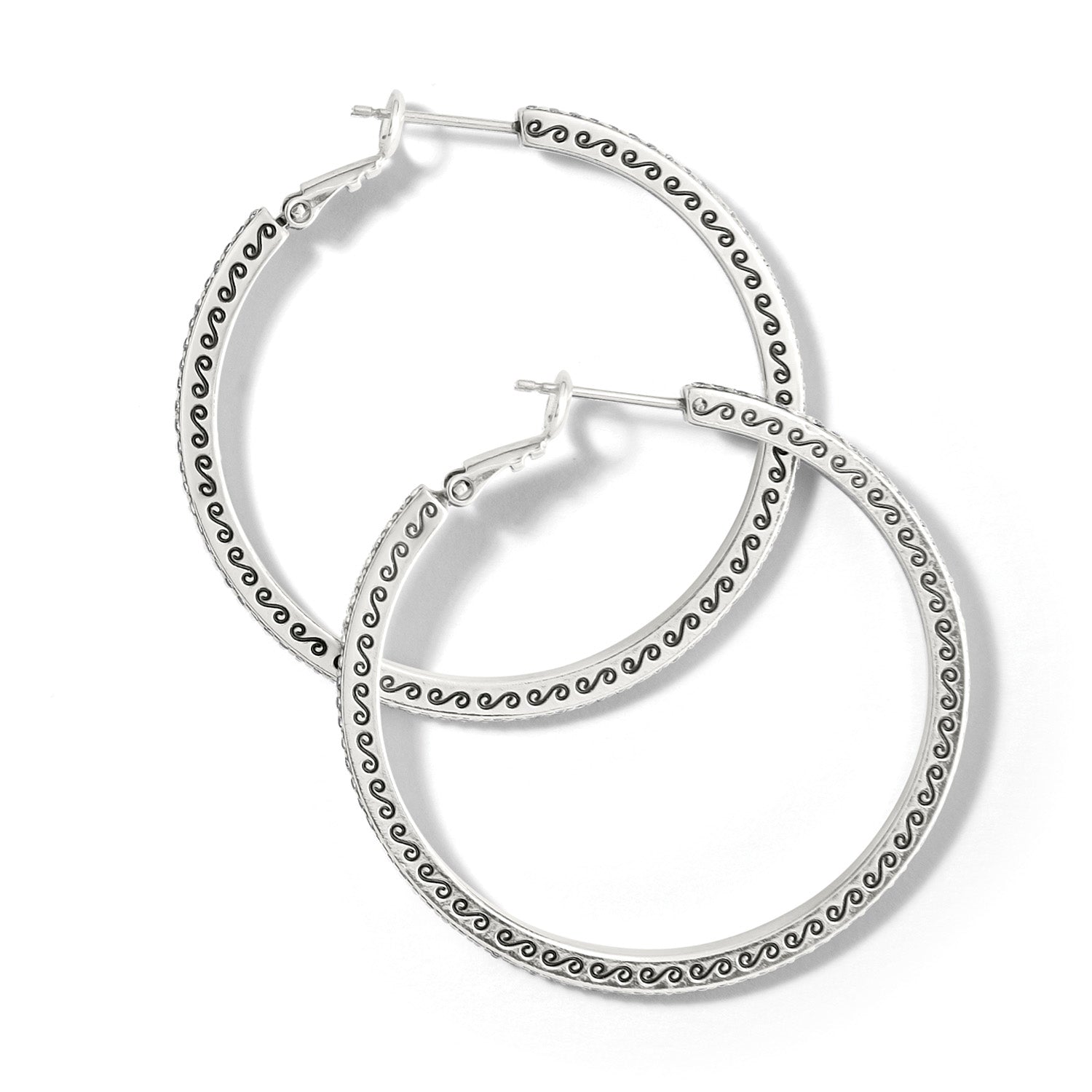 Meridian Thin Large Hoop Earrings