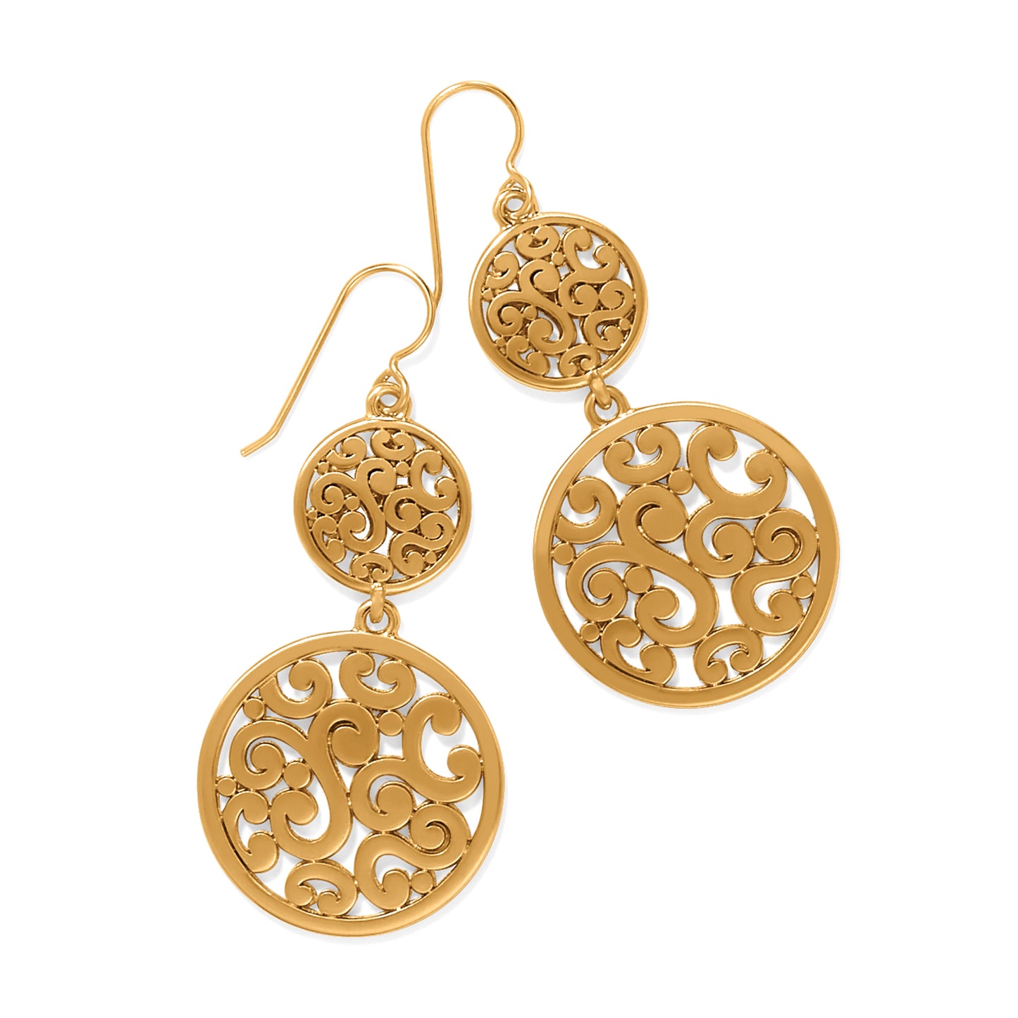 Contempo Medallion Duo French Wire Earrings