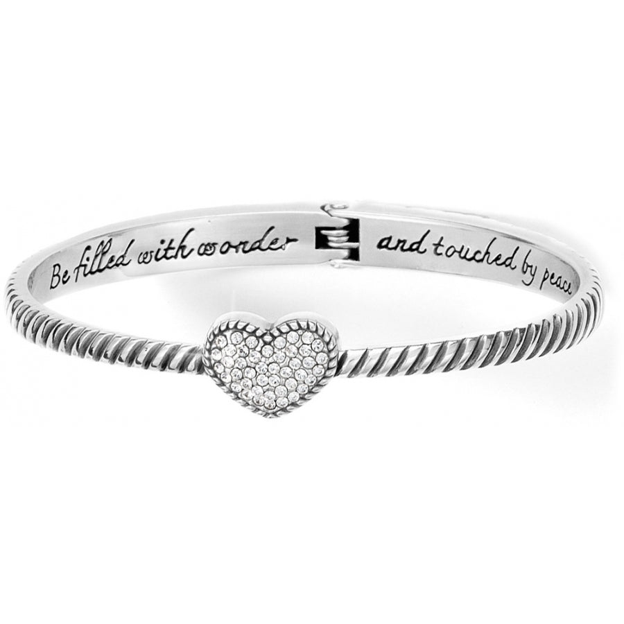 Celestia Heart Hinged Bangle Brighton