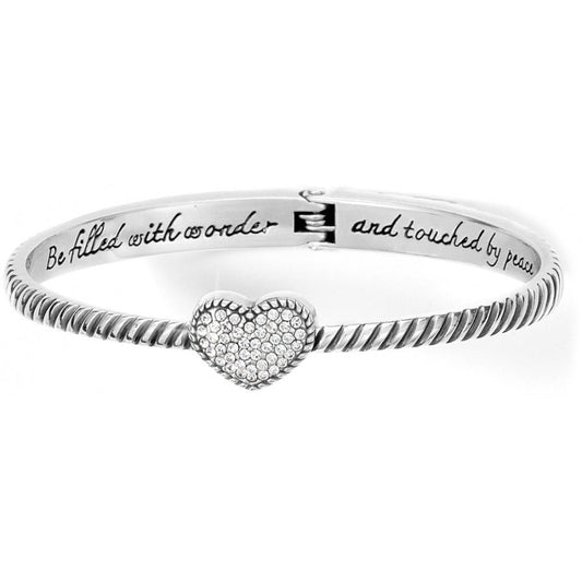 Celestia Heart Hinged Bangle Brighton