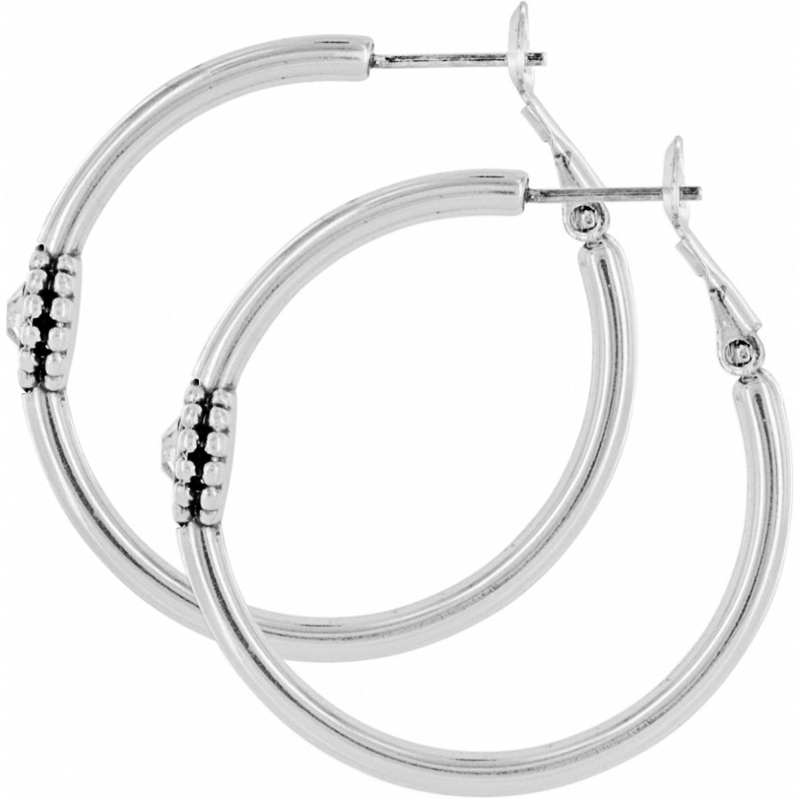 Twinkle Medium Hoop Post Earrings