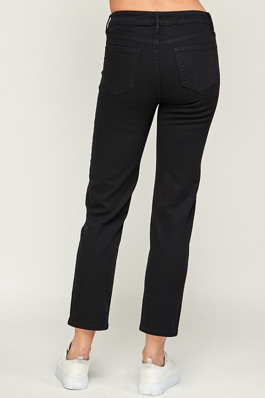 Black Straight Leg Jeans