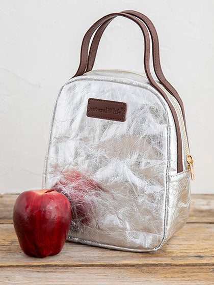 Penny Paper Lunch Bag- Silver