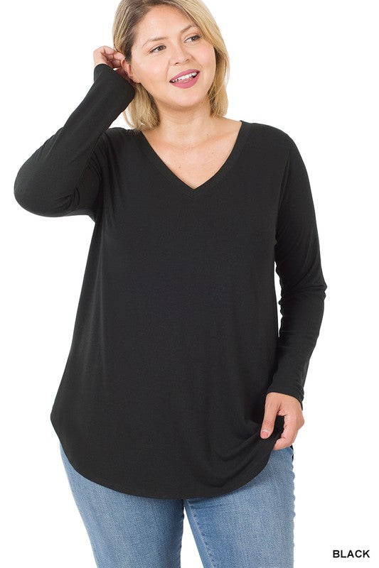 Plus V-Neck Tunic