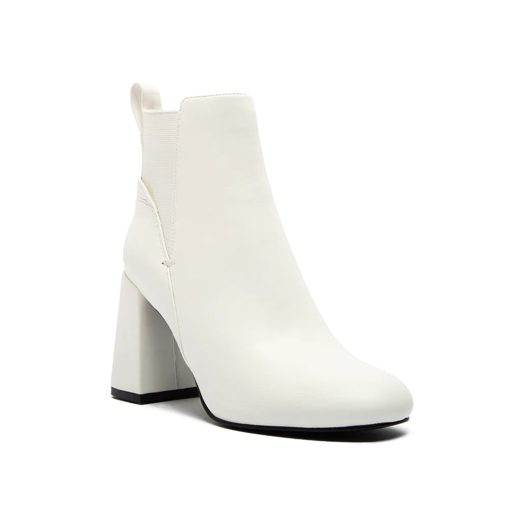 Midtown White Booties