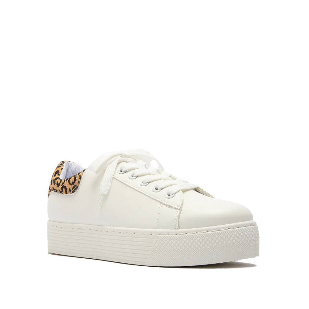 Willis White Leopard Sneakers