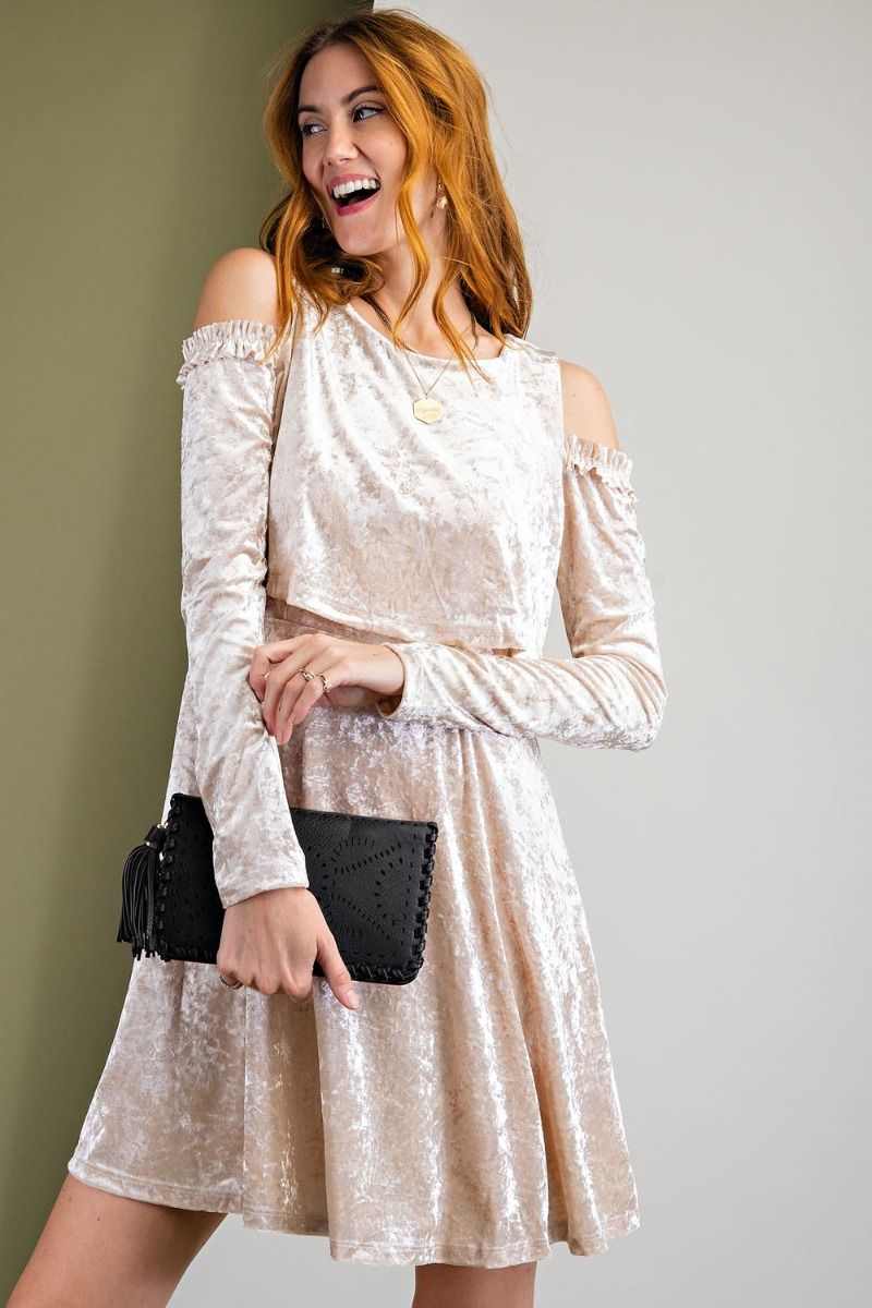 Ice Velvet Flowy Dress