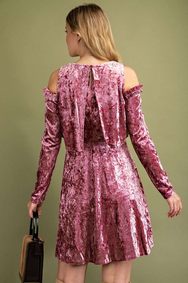 Ice Velvet Flowy Dress