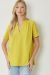 V-Neck Placket Top