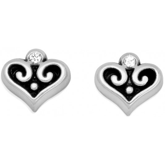 Alcazar Heart Mini Post Earrings